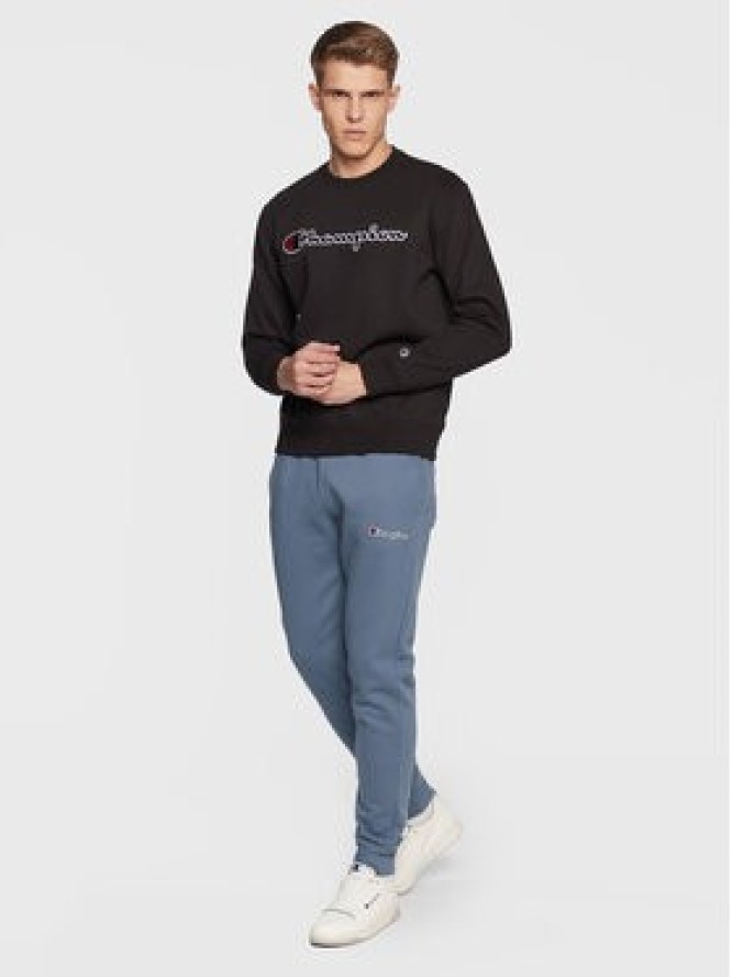 Champion Bluza Embroided Script Logo 217859 Czarny Regular Fit