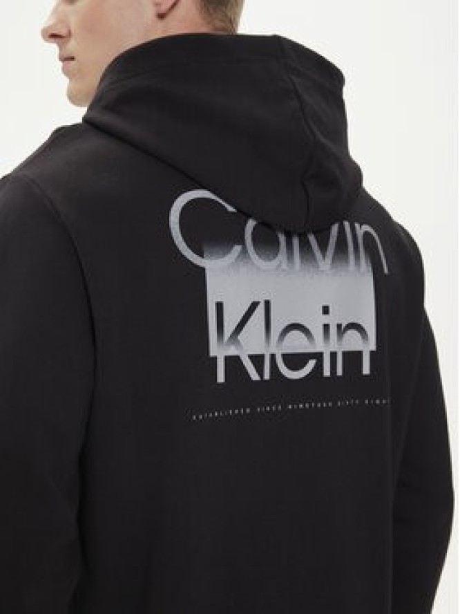 Calvin Klein Bluza Enlarged Back Logo K10K113079 Czarny Regular Fit