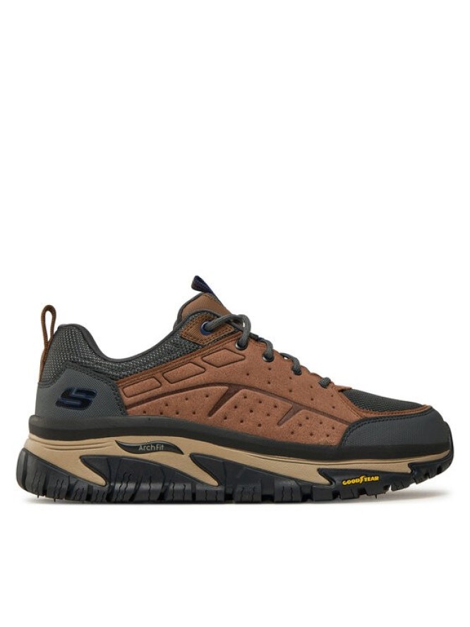 Skechers Sneakersy Arch Fit Road Walker 237488/BRMT Brązowy