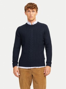 Jack&Jones Sweter Craig 12258480 Granatowy Regular Fit