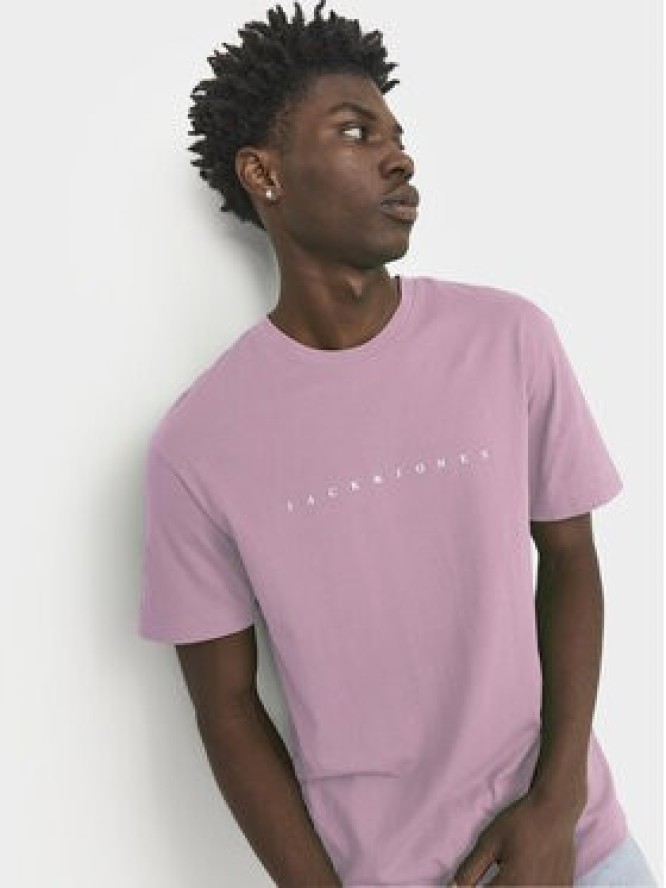 Jack&Jones T-Shirt Star 12234746 Różowy Relaxed Fit