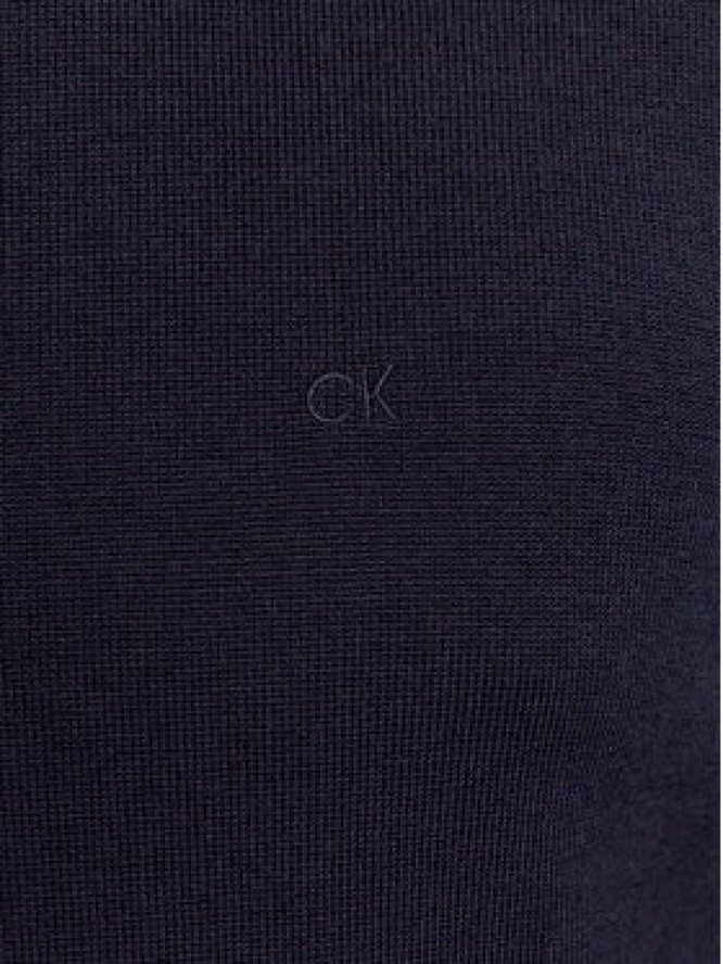 Calvin Klein Sweter K10K109474 Granatowy Regular Fit