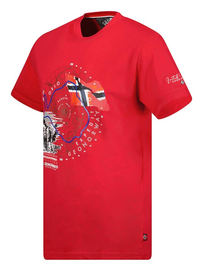 Geographical Norway Koszulka "J-Picture" w kolorze czerwonym rozmiar: 3XL