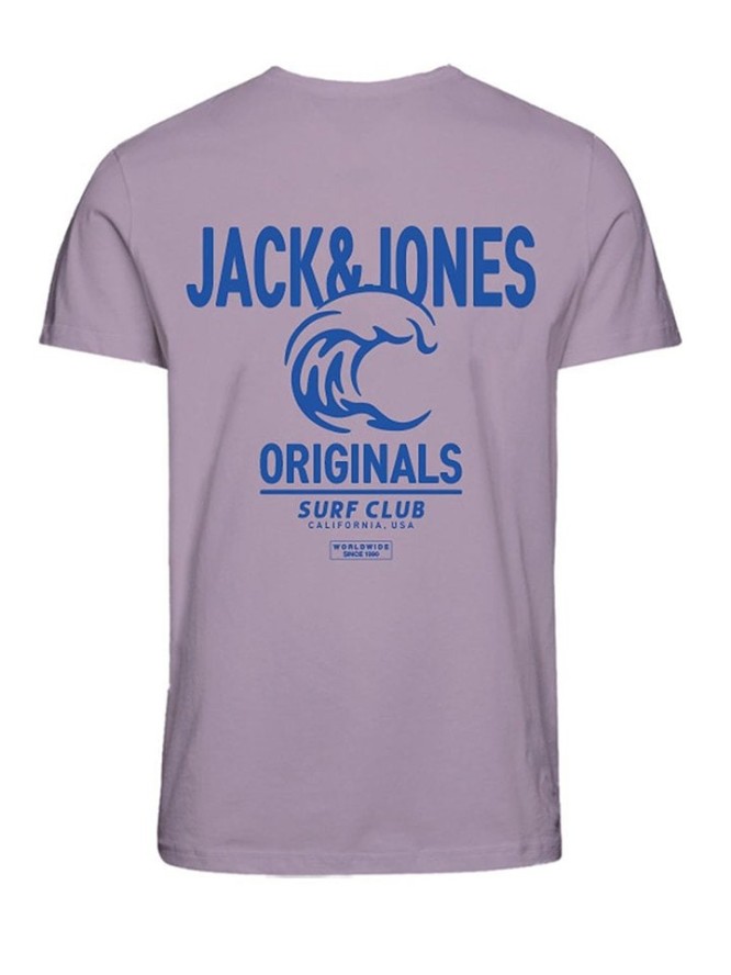 Jack & Jones Koszulka "Marbella" w kolorze fioletowym rozmiar: M