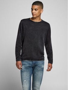 Jack&Jones Sweter Leo 12174001 Czarny Regular Fit