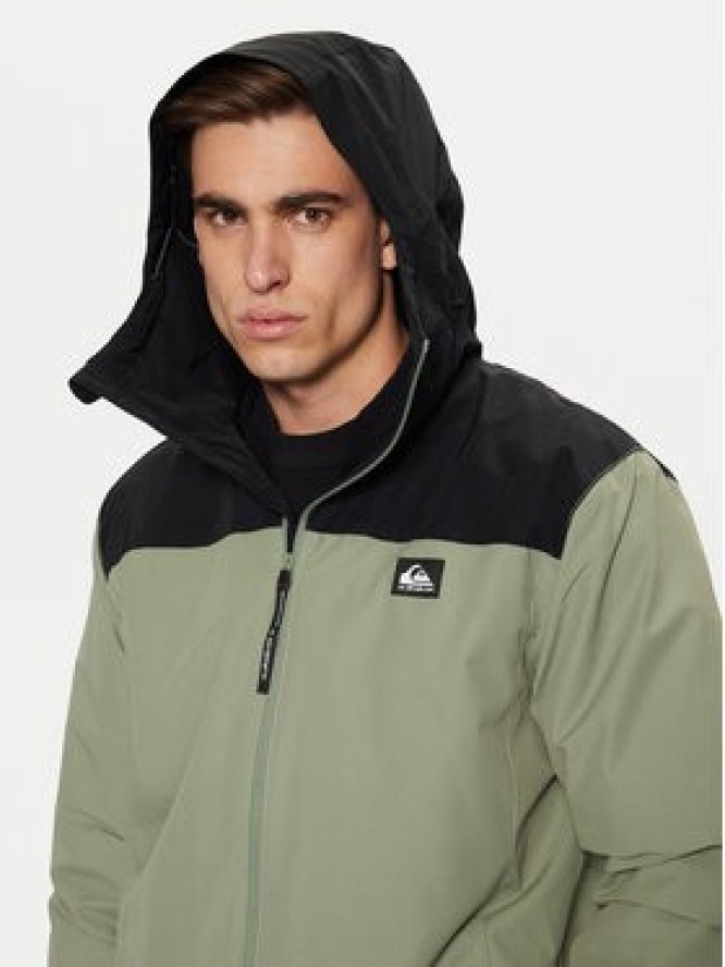 Quiksilver Kurtka przejściowa Overcast 3K EQYJK04063 Zielony Regular Fit