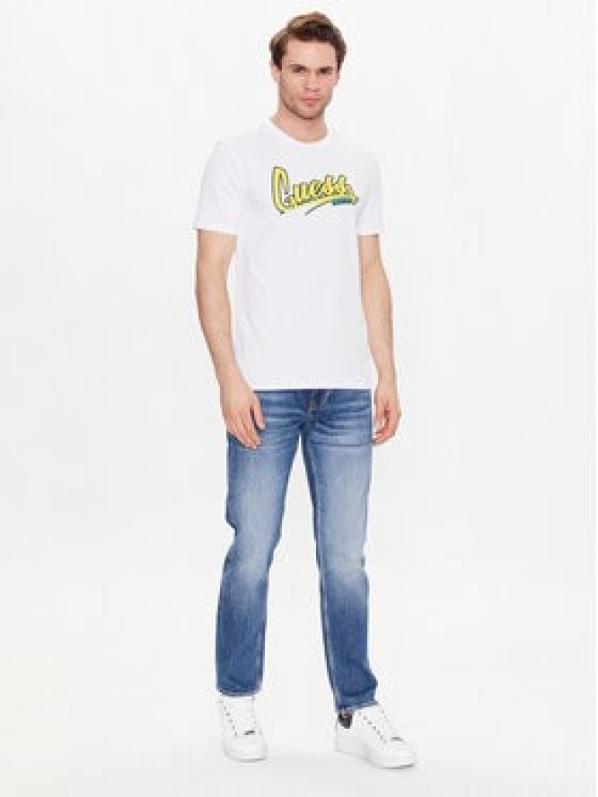 Guess T-Shirt F3GI10 J1314 Biały Regular Fit