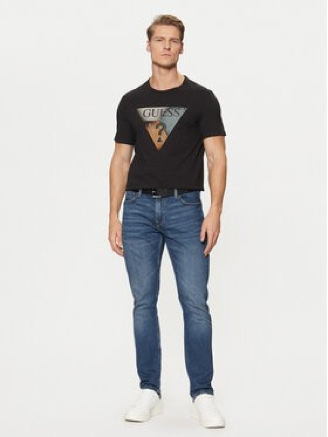 Guess T-Shirt M5RI14 J1314 Czarny Slim Fit