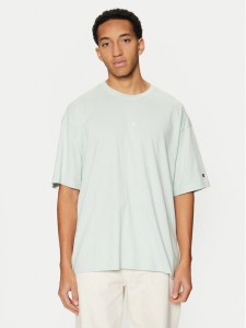 Champion T-Shirt 220279 Zielony Relaxed Fit