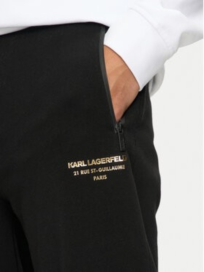 KARL LAGERFELD Spodnie dresowe 705032 544910 Czarny Regular Fit
