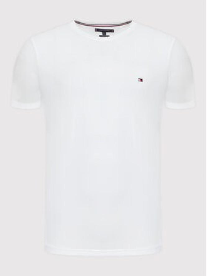 Tommy Hilfiger T-Shirt Core Stretch MW0MW27539 Biały Slim Fit
