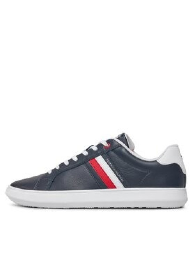 Tommy Hilfiger Sneakersy Essential Leather Cupsole FM0FM04921 Niebieski