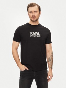 KARL LAGERFELD T-Shirt 755060 542241 Czarny Regular Fit