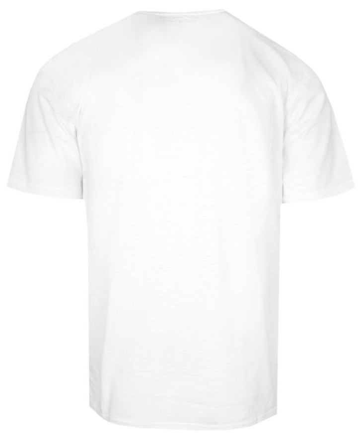 Męski T-Shirt - Pako Jeans - Biała z Niewielkim Nadrukiem
