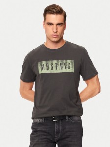 Mustang T-Shirt Austin 1015661 Szary Regular Fit