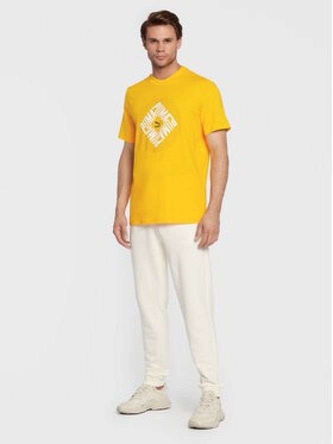 Puma T-Shirt Swxp Graphic 535658 Żółty Regular Fit