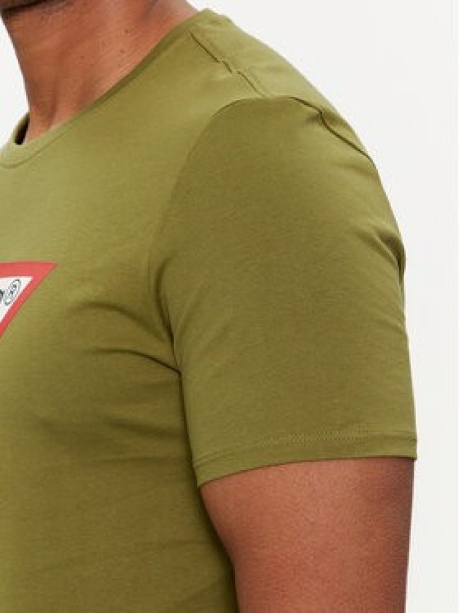 Guess T-Shirt Logo M2YI71 I3Z14 Zielony Slim Fit