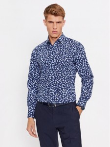 Boss Koszula H-Hank-Kent-C1-214 50502661 Granatowy Slim Fit