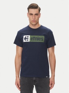 Etnies T-Shirt New Box 4130002282 Granatowy Regular Fit