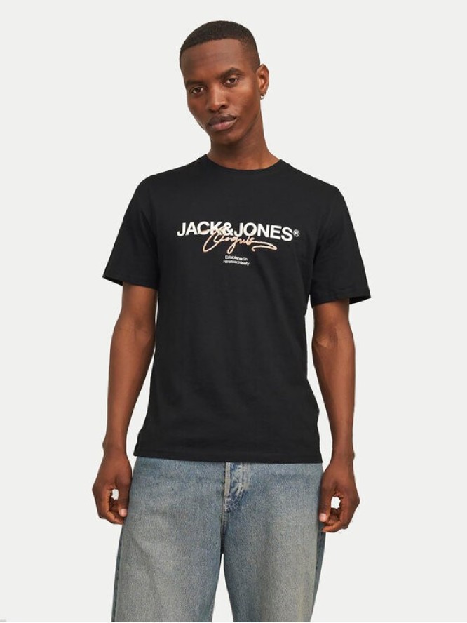 Jack&Jones T-Shirt Joraruba 12255452 Czarny Standard Fit