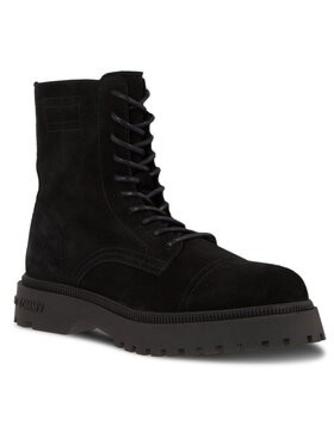 Tommy Jeans Trapery Tjm Casual Boot Suede EM0EM01336 Czarny