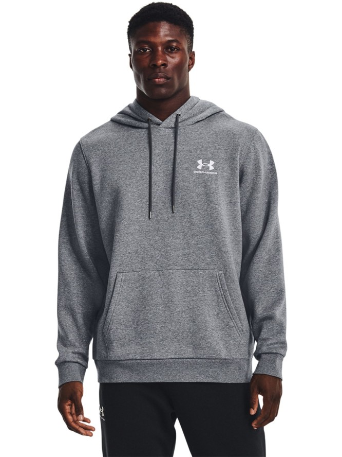 Bluza dresowa nierozpinana z kapturem męska Under Armour UA Icon Fleece Hoodie - szara