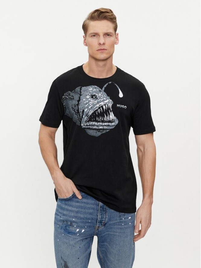 Hugo T-Shirt Dibeach 50513812 Czarny Regular Fit