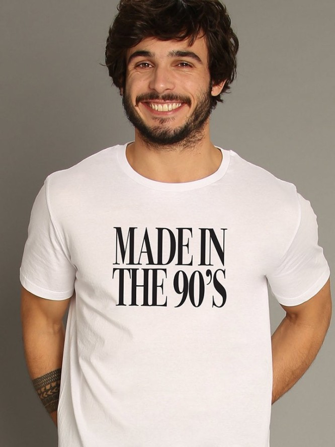 WOOOP Koszulka "Made in the 90´s" w kolorze białym rozmiar: M