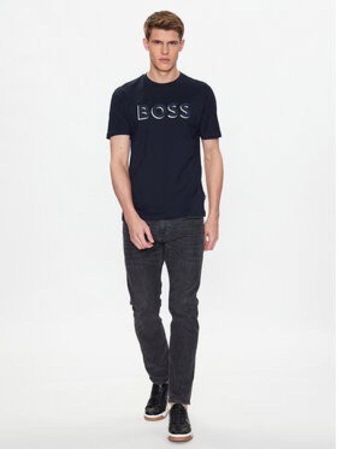Boss T-Shirt 50481611 Granatowy Regular Fit