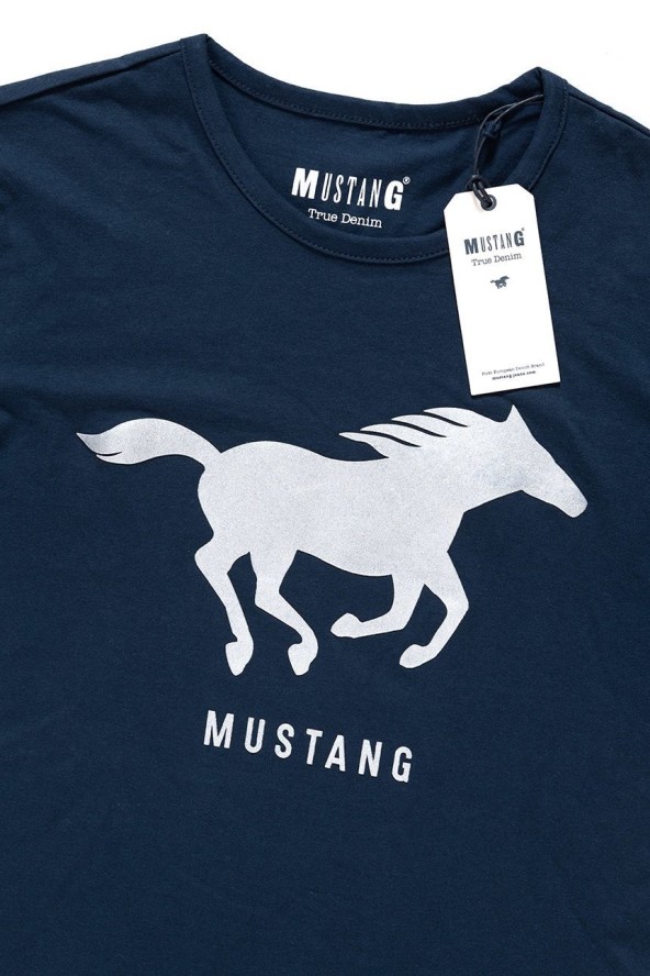 MUSTANG T SHIRT Print Tee DRESS BLUES 1008718 5334