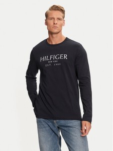 Tommy Hilfiger Longsleeve MW0MW36502 Granatowy Regular Fit