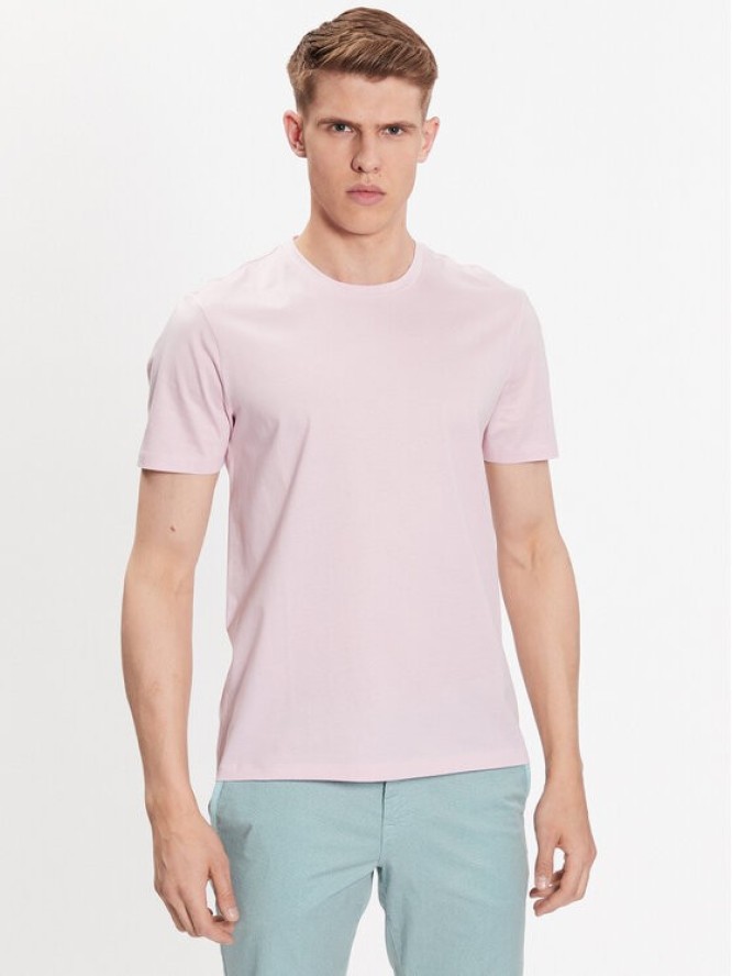 Boss T-Shirt 50468395 Różowy Slim Fit