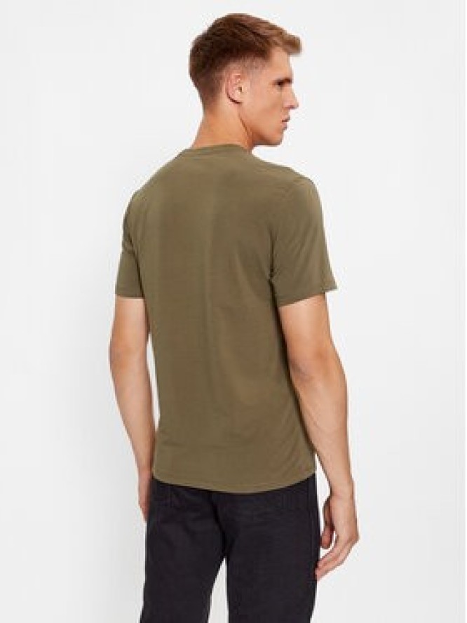 Guess T-Shirt M3BI73 J1314 Zielony Slim Fit