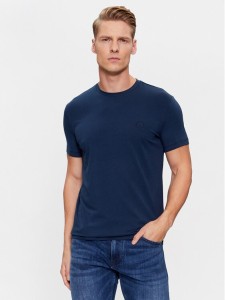 Trussardi T-Shirt 52T00767 Granatowy Regular Fit