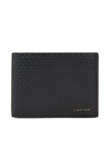 Calvin Klein Portfel męski Minimalism Trifold 10Cc W/Coin K50K510902 Czarny