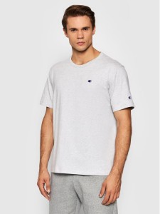 Champion T-Shirt Crewneck 216545 Szary Regular Fit