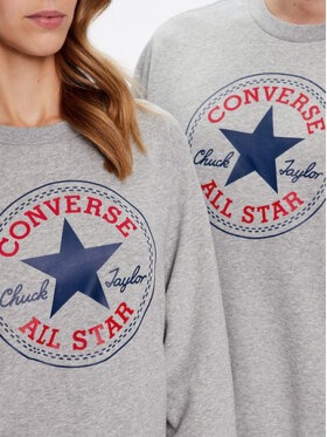 Converse Bluza Unisex 10025471-A03 Szary Standard Fit