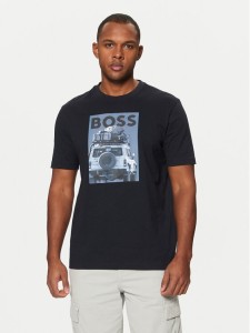 BOSS T-Shirt Te_Mextour 50535079 Granatowy Regular Fit