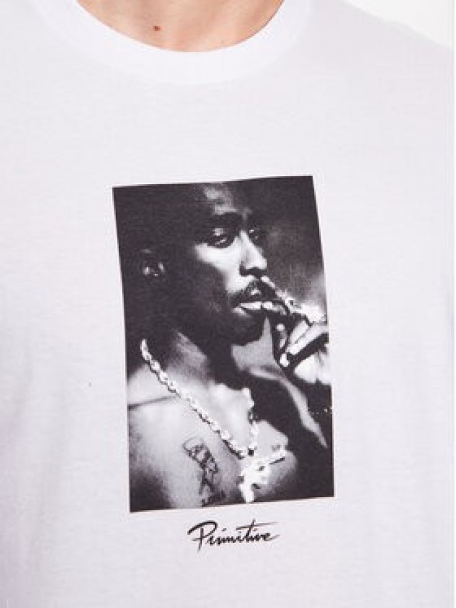 Primitive T-Shirt 2Pac P14377 Biały Regular Fit