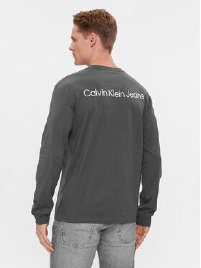 Calvin Klein Jeans Longsleeve Institutional J30J324654 Szary Regular Fit