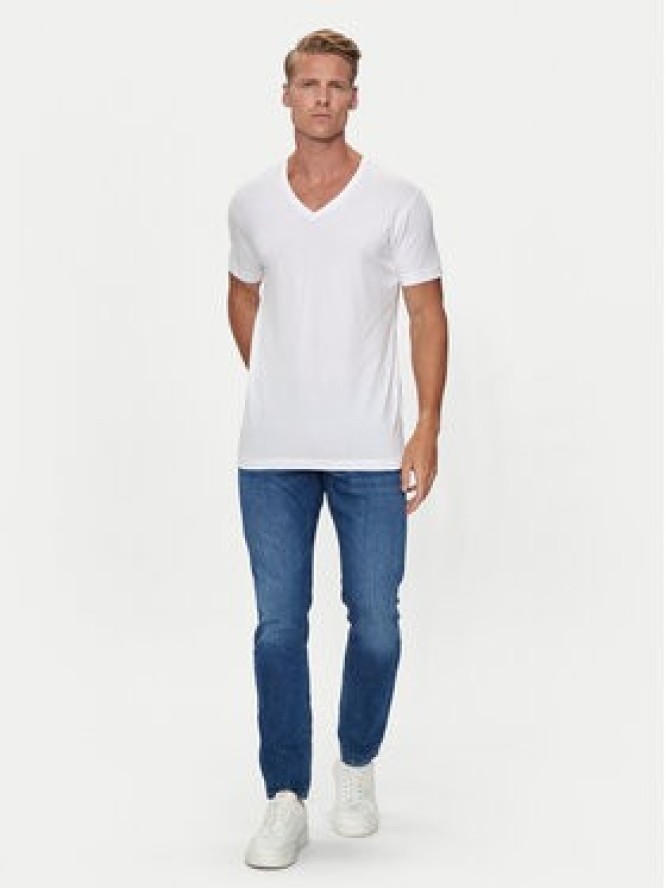 Pierre Cardin Komplet 2 t-shirtów 29991.000.9000 Biały Modern Fit