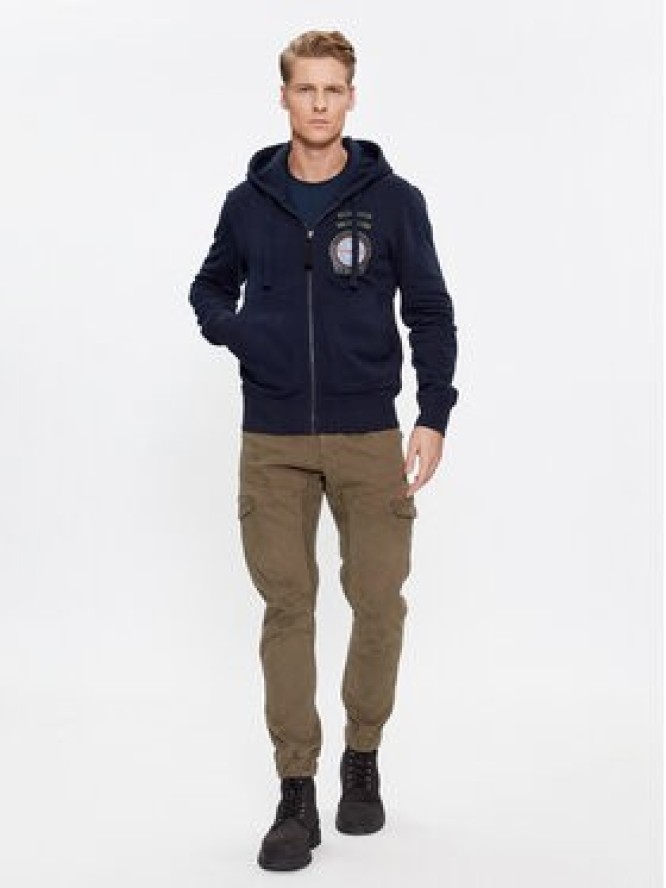 Aeronautica Militare Bluza 232FE1818F518 Granatowy Regular Fit