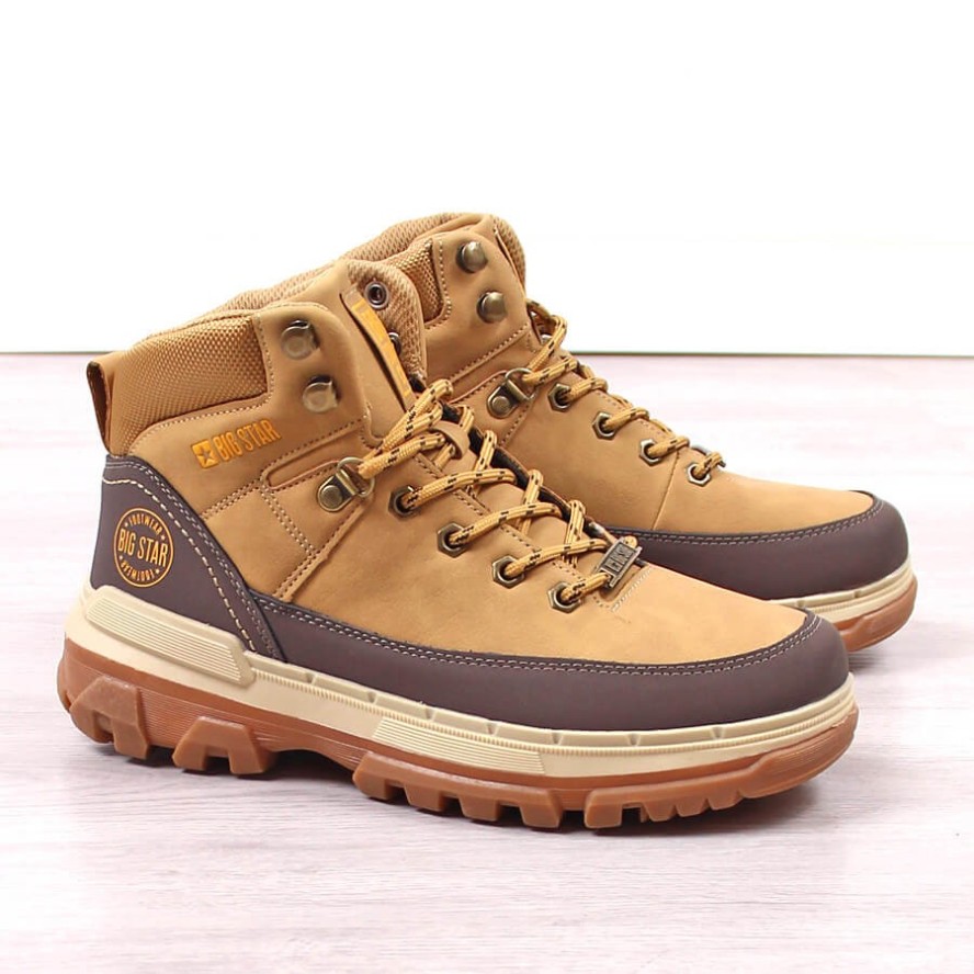 Trapery buty trekkingowe młodzieżowe camel Big Star KK274221