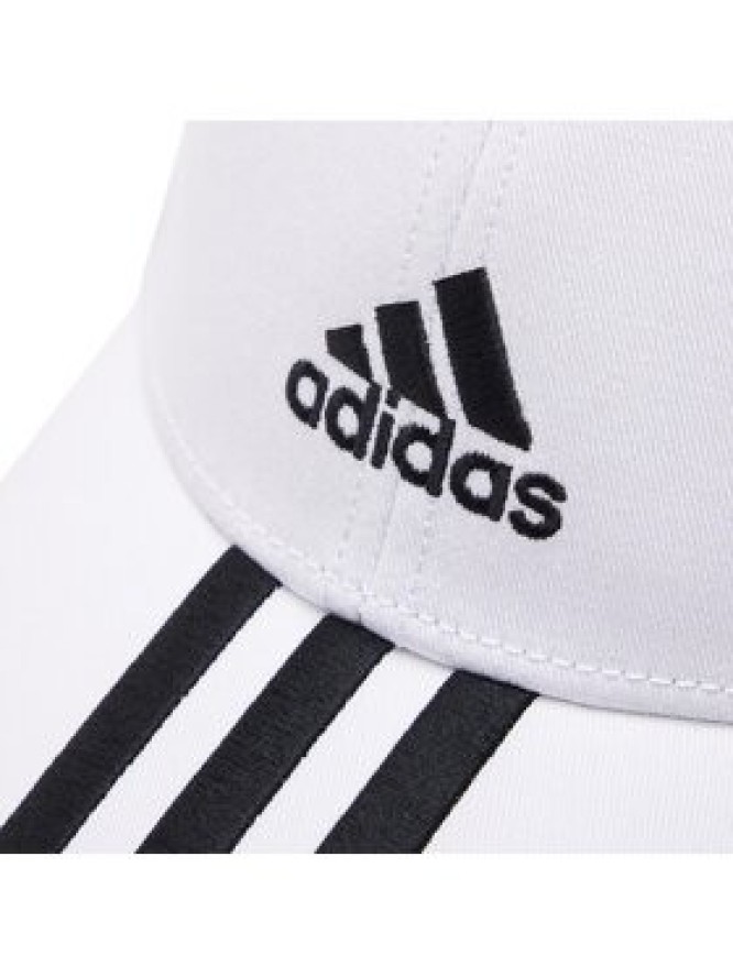 adidas Czapka z daszkiem Baseball 3-Stripes Twill Cap FQ5411 Biały