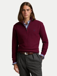 Polo Ralph Lauren Sweter 710932304513 Bordowy Regular Fit