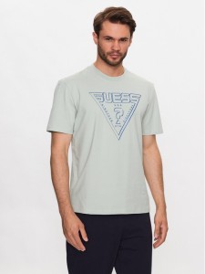 Guess T-Shirt Z3YI04 J1314 Niebieski Regular Fit