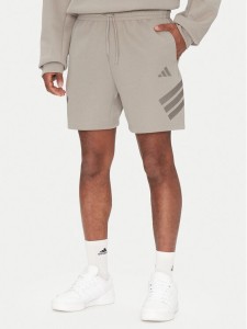 adidas Szorty sportowe Future Icons 3-Stripes JD4882 Beżowy Regular Fit