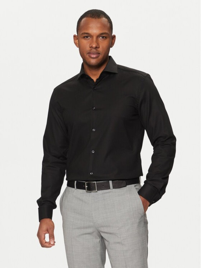 BOSS Koszula H-Hank 50527622 Czarny Slim Fit