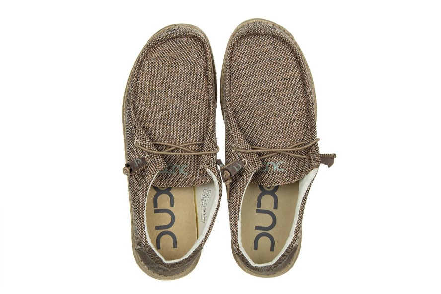 Półbuty HeyDude Wally Woven Tan 003286, Beżowy, Materiał