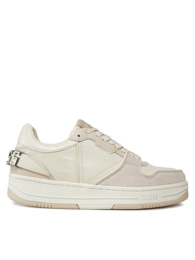 Guess Sneakersy Ancona Low FMPANC PEL12 Écru